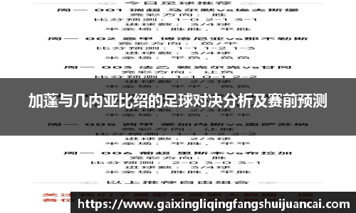 加蓬与几内亚比绍的足球对决分析及赛前预测