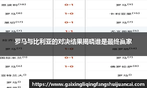 罗马与比利亚的对决结果揭晓谁是最终赢家